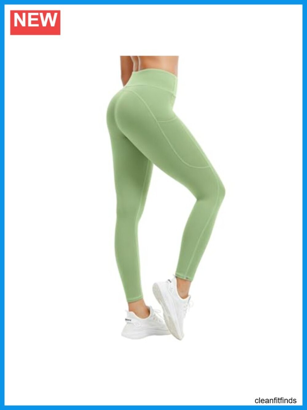 High Rise Leggings with Pockets Buttery Soft Full Length Tummy Control Squat